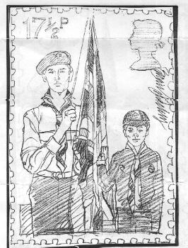 Scout stamp sketch # 2